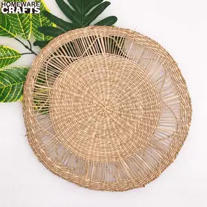 Conjunto de varal redondo para lavanderia, conjunto de copo de bambu para suporte artesanato
