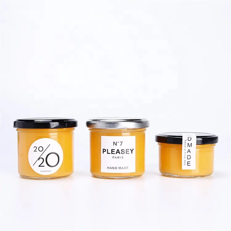 Cheap Clear Empty Round Glass Food Storage Jar Honey Birds Nest Jam Jars 200ml Glass With Lid