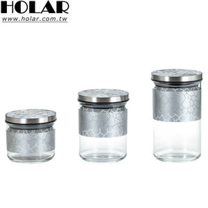 [Holar] Taiwan Made Silver Airtight Canister with Acrylic & Stainless Steel - Product Image 1