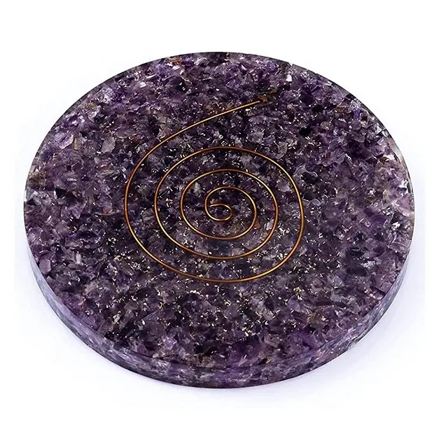 Amethyst Orgone Sạc Tấm Bán Buôn Orgone Đế Lót Ly Thạch Anh Tím Tự Nhiên Orgone Sản Phẩm Mua Từ N H AGATE