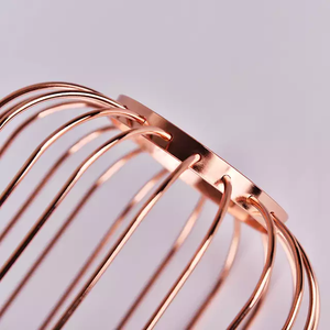 Magnifique Nouvelle Conception Simple Moderne Géométrique en Métal et Verre Décoration de Bureau en Métal Fil de Fer Hurricane - Product Image 6