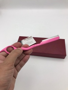 Maquinilla de afeitar rosa de acero inoxidable para afeitado facial - Product Image 5