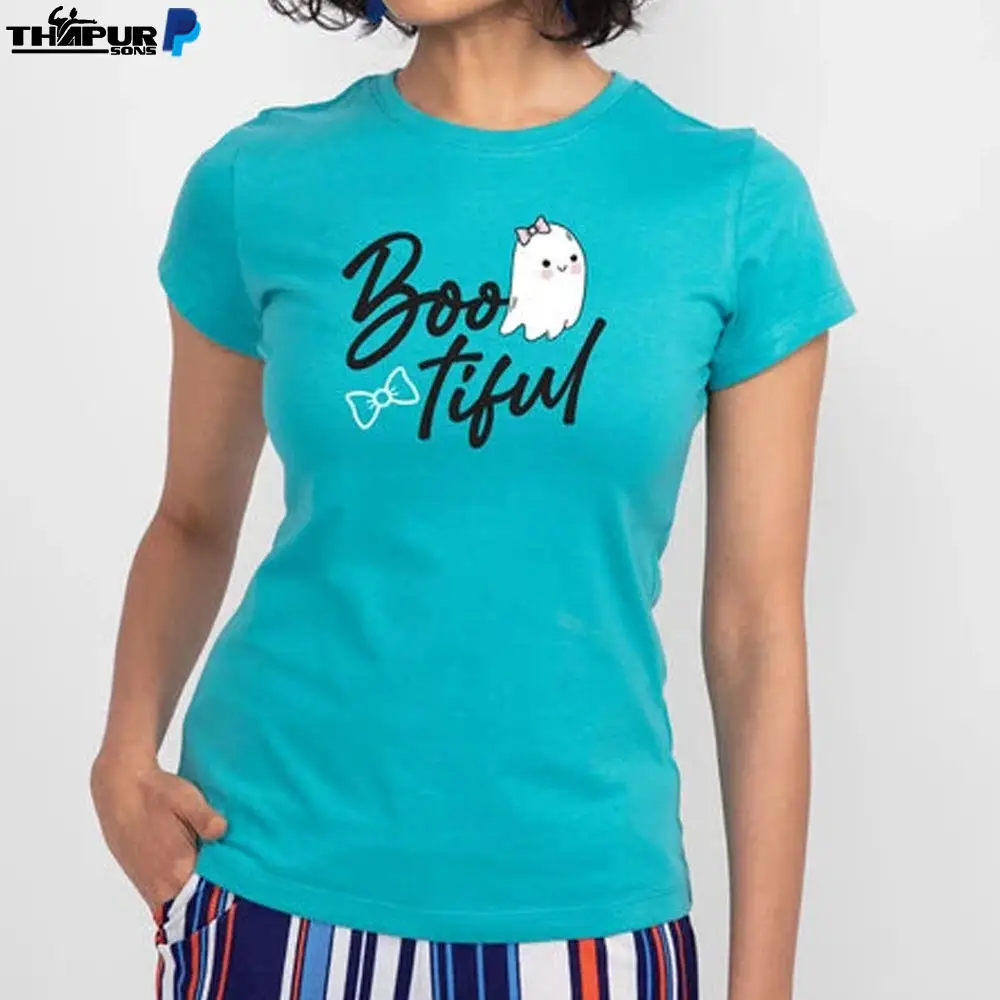 Kleidung Design individuelle Damenbekleidung Übergröße T-Shirts Damen Druckmuster gestrickt Karikatur bedrucktes T-Shirt