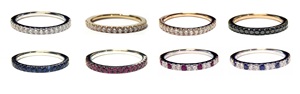 Prix d'usine Hong Kong – Ensemble de bagues de fiançailles et de mariage classiques en or blanc massif 18 carats avec diamants véritables pour couple, cadeau pour femme - Product Image 4