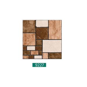 Carreaux de sol en porcelaine décoratifs de conception de pierre de couleur café, orange, crème 40x40cm - Product Image 1