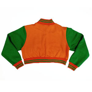 เสื้อครอปแจ็คเก็ตของผู้หญิงคุณภาพสูงขนาดใหญ่พิเศษเสื้อครอปท็อประบายอากาศได้ดีเสื้อแจ็กเก็ตถักลายสกรีนโลโก้ - Product Image 4