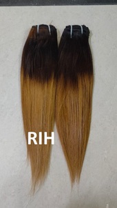 Mèches naturelles brésiliennes, cheveux vierges, lisses, ombrés 1B/30, 8 à 24 pouces, Extension capillaire - Product Image 4