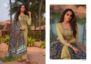 Special Heavy <b>Embroidery</b> Designs Salwar Kameez Suit <b>Material</b> Salwar for Heavy Bridal Wear Saree or Causal Wear - Product Image 4
