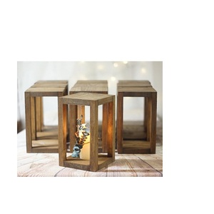 Candelabro de madera y tamaño de centro comercial, soporte de vela con forma redonda y aspecto diferente - Product Image 4