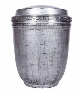 URNE DE CRÉMATION EUROPÉENNE EN MÉTAL, URNE ADULTE NOIR BRILLANT - Product Image 3