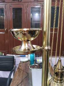 Soporte de incensario de latón, suministros de Iglesia, Brassworld, India, nuevo diseño - Product Image 5