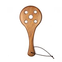 IRISCO - Paddle en bois rond SM - Jouet sexuel de bondage - Avec logo personnalisé - Design couleur sur mesure - Haute qualité - Modèle BDSM - IR-7526 - Bois poli