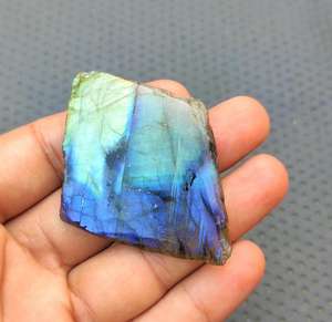 Gema labradorita Natural para jardín, piedra de primera calidad pulida con forma irregular, única, 1 unidad - Product Image 4