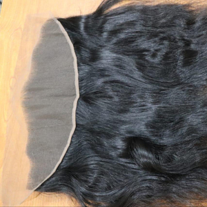 Perruque suisse frontale en dentelle naturelle, cheveux 100% vierges, cuticules alignées, transparente, bon marché - Product Image 1