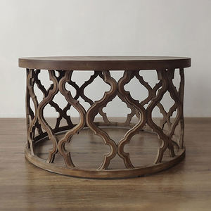 Table basse personnalisée au design moderne en cuir et en aluminium fabriquée par un fabricant professionnel - Product Image 2