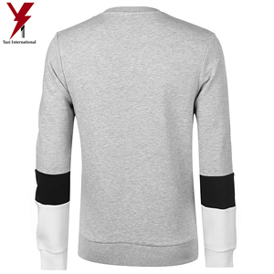 Manches longues Poignets Et Ourlet Côtelés En Coton Mélangé Tissu Doublure En Polaire Brossée Imprimé Motif À Poitrine Sweats. - Product Image 2