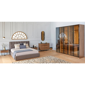 Juegos de muebles de dormitorio de Hotel de alta calidad, base de cama alta de lujo de tamaño King doble con cabecero de buena calidad, precio de fábrica - Product Image 2