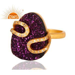 Anillo de plata de primera ley y Circonia cúbica para mujer, sortija, plata esterlina 18, Circonia cúbica, Zirconia, circonita, zirconita, zirconita, color dorado, 18k - Product Image 2