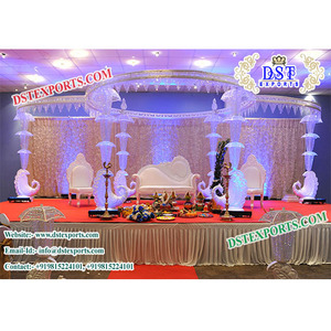 ชุดคริสตัลงานแต่งงานดีไซน์ทันสมัยทำจากคริสตัลรูปนกยูงที่น่าตื่นตาตื่นใจของตกแต่งงานแต่งงาน - Product Image 1