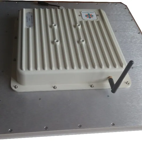 Saral SI609 Pembaca Polarisasi Linier RFID, Pembaca Terintegrasi UHF Jarak Jauh dengan Antena 12 Dbi Terintegrasi