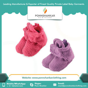 Customization Newborn Walking Cribs <b>Socks</b> Warm Winter Non Slip Infant Boy Girl Soft Sole Warm Fleece Baby Booties - Product Image 6