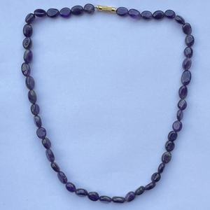 6mm 8mm 10mm piedra de amatista Africana Natural piedras preciosas ovaladas lisas hebras de cuentas último diseño para la fabricación de joyas ofertas de tendencia - Product Image 1