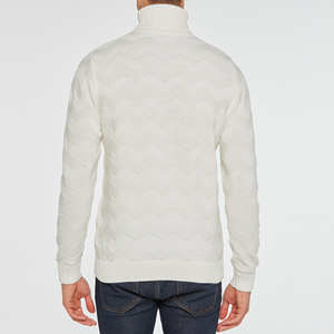 เสื้อสเวตเตอร์คอเต่าแขนยาวถักสำหรับผู้ชาย - Product Image 3