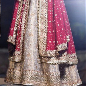 Atiya libas สวยอินเดีย/ปากีสถาน acetate lehenga & choli กับการเย็บปักถักร้อย dozarzi สำหรับงานแต่งงาน-2019 - Product Image 1