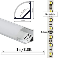 Bande lumineuse led d'angle en aluminium, m, haute qualité