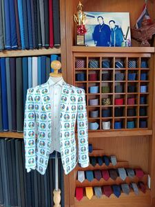 Chaqueta de Lana Personalizada para Hombre con Diseño a Cuadros, Resistente al Viento y Transpirable, con Cuello Alto y Decoración de Piel para Primavera - Product Image 2
