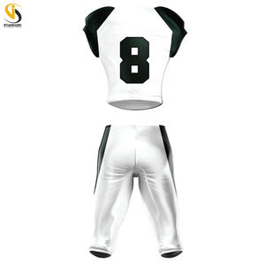 Ensemble d'uniformes de football américain unisexe durables et respirants imprimés par sublimation pour les jeux d'intérieur et d'extérieur. - Product Image 2