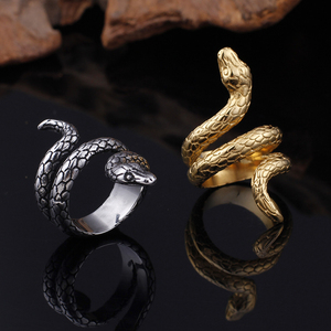 KALEN <span class=keywords><strong>Anello</strong></span> a Forma di Serpente, Anillos Hombre, Placcato in Oro 18K, <span class=keywords><strong>Anello</strong></span> in Acciaio Inossidabile per <span class=keywords><strong>Uomo</strong></span> - Product Image 5