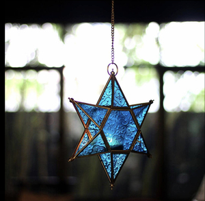 Lanterne étoile ouragan en verre cristal faite à la main pour les célébrations de mariage et de Noël - Product Image 3