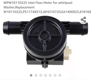 Medidor de flujo de entrada WPW10110225 para lavadora, para Whirlpool, WPW10110225/8181696/W10110225 - Product Image 5
