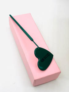 กระจกต่อขนตาสีเขียว Kelly สำหรับมืออาชีพกระจกออกแบบรูปหัวใจพร้อมโลโก้ของคุณเอง - Product Image 6