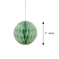Boules de papier de soie de 8 cm, ornements suspendus pour la rentrée scolaire, la remise des diplômes, les anniversaires, les mariages, les baby showers, Noël, respectueux de l'environnement