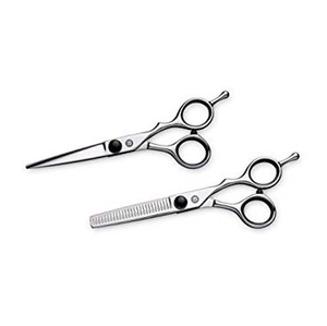 Étudiant spécial 5.5 pouces en acier inoxydable ciseaux de coupe de cheveux ciseaux de beauté avec pointe pointue poignée en caoutchouc confortable - Product Image 1