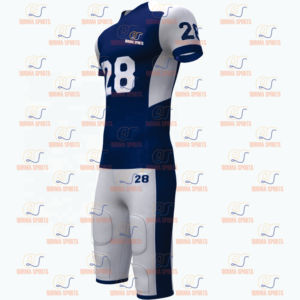Manga corta Nuevo diseño Sublimación Uniforme de fútbol americano Transpirable Tallas grandes Característica - Product Image 2