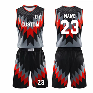 Ensemble de maillots de basket-ball réversibles dernier cri vêtements de sport à sublimation avec uniformes respirants pour basketteurs - Product Image 6