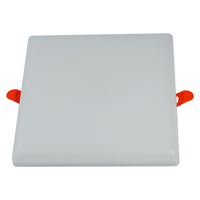 Ventes chaudes, panneau lumineux sans cadre, 9W 18W, boîtier en plastique réglable, mince, encastré, rond, panneau lumineux LED pour éclairage intérieur