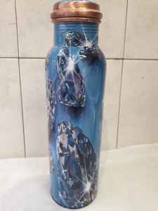 <b>Copper</b> <b>Water</b> <b>Bottle</b> Floral Design for Healty Life - Product Image 5