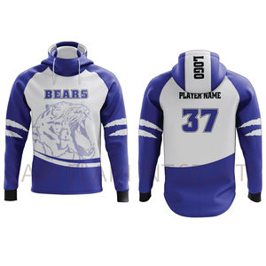 เสื้อสเวตเตอร์ของผู้ชายคุณภาพสูงเสื้อมีฮู้ดแบบซับลิเมชันแบบธรรมดาพร้อมผ้าพิมพ์ลายสำหรับฤดูใบไม้ผลิพิมพ์โลโก้ - Product Image 1