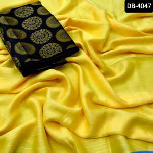 Georgette-ropa étnica india con arcoíris Zari para mujer, blusa elegante colorida con brocado - Product Image 5