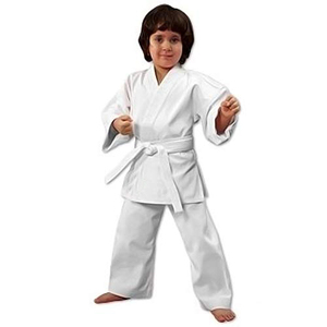 100 algodón niños Karate uniforme Gi personalizado niños Unisex OEM Kyokushin entrenamiento uniforme Logo estilo conjuntos ropa deportiva Color - Product Image 4