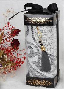 ชุดของขวัญมุสลิม ผ้าปูละหมาด ลูกประคำ กล่องของขวัญใสแบบอิสลาม สำหรับรอมฎอน ของขวัญงานแต่งงานมุสลิม และของที่ระลึก ปกคัมภีร์กุรอาน - Product Image 4