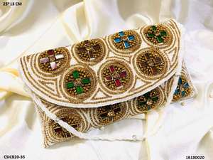 Bolso de mano étnico de diseñador, bolsa de mano nupcial - Product Image 2