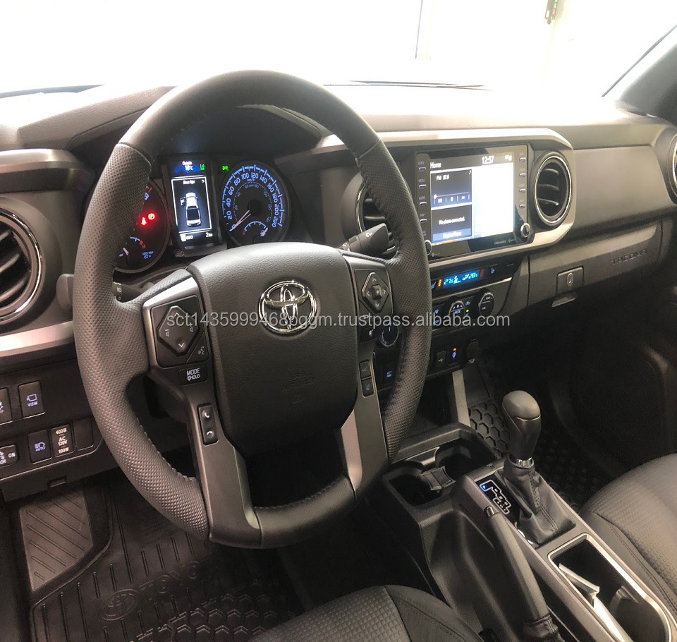 2021 2020 Used Cement Grey Tacoma TRD Off Road Premium w/ Black Leather Interior