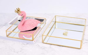 Estante de exhibición de metal en diseño de marco de joyería de regalo para uso de bandeja de servicio de fiesta - Product Image 2