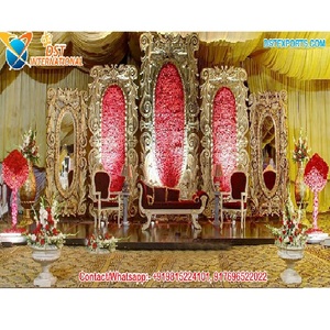 ซื้อเวทีแต่งงานไฟเบอร์เฟรมการตั้งค่าการออกแบบตกแต่งใหญ่ไขมันงานแต่งงานเวทีฉากหลังเฟรมเส้นใยงานแต่งงานที่ทันสมัย - Product Image 1