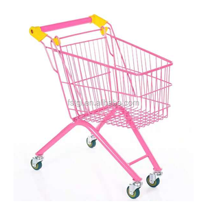 슈퍼마켓 쇼핑몰 어린이용 쇼핑카트 키즈 메탈 트롤리 - Product Image 4